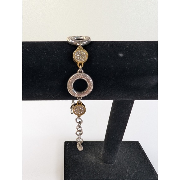 Brighton Two Tone Sundrops Silver‎ Plated Reversible Bracelet - Picture 3 of 6